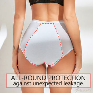 Celana dalam wanita pinggang tinggi, celana dalam wanita pinggang tinggi 3 lapis anti bocor, pakaian dalam Fitness Sporty, celana dalam menstruasi - Product Image 3