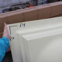 Ourwarm — médaillon décoratif de plafond en polyuréthane, ornement de Villa, carreaux de dôme en polyuréthane, HN-B039