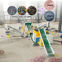Machine de granulation de câbles en cuivre pour la séparation du cuivre des câbles électriques usagés, des câbles en caoutchouc et des fils isolés en plastique