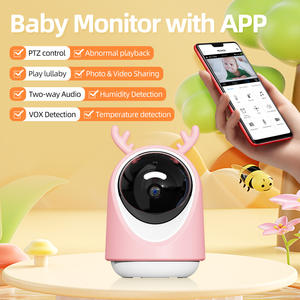 Moniteur vidéo bidirectionnel pour bébé prenant en charge la protection de la vie privée 5G/2.4G Caméra Wifi sans fil avec vision nocturne Moniteur pour bébé - Product Image 4