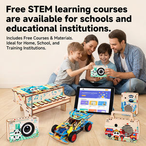 Equipo Educativo STEAM <span class=keywords><strong>de</strong></span> Ciencia y Electrónica para la Escuela, Radio con Cinta <span class=keywords><strong>de</strong></span> Voz <span class=keywords><strong>de</strong></span> <span class=keywords><strong>Madera</strong></span> Ecológica 5 en 1, Venta al Por Mayor - Product Image 2