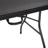 Vente en gros de tables pliantes de haute qualité de 6 pieds, tables pliantes en plastique portables pour intérieur, maison, cuisine, salle à manger, extérieur, garden-party