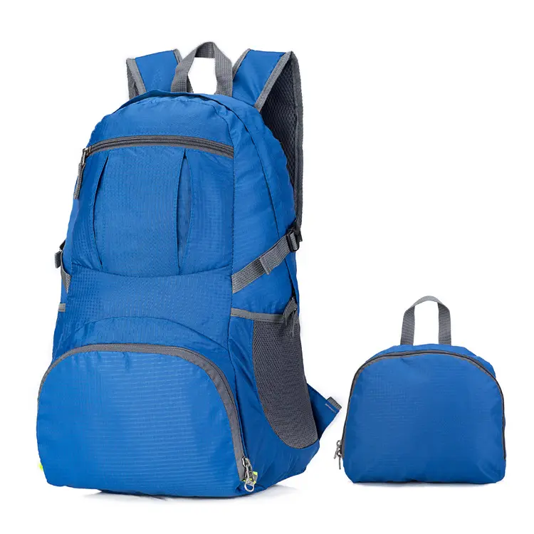 Wholesale outdoor waterproof nylon convenient travel backpacks manufacturer lightweight folding backpack fold up backpack