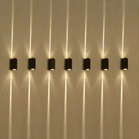 Lampe murale extérieure étanche RGB 6W, très vendue, éclairage LED personnalisé et élégant pour jardin, maison, hôtel, bar