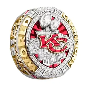 NFL Kansas City Chiefs Rugby Championship Ring Custom Design High Quality Sport Champions Rings For Sport Team