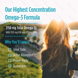 Gel Omega Soft Label personalizzati Omega-3-<span class=keywords><strong>olio</strong></span> di <span class=keywords><strong>pesce</strong></span> ad altissima potenza-EPA & DHA per cervello, occhi, cuore e immuni - Product Image 4