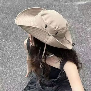 Chapeau Panama unisexe d'été en maille respirante anti-UV, protection solaire en polyester, casquette portable pour la pêche, le camping, la randonnée et l'alpinisme - Product Image 3