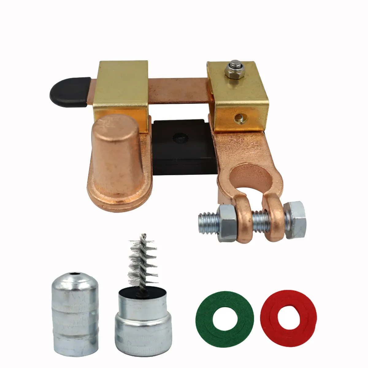 Battery Disconnect Switch Isolator Power Cut Off Top Post Knife Blade Master Switch Bolt&Post Dual Purpose,KIT