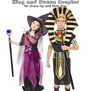 SOLPOP Kids Creations Bastón de Halloween, Varita Mágica de Plástico para Disfraces, Cetro de Rey, Accesorio de Disfraz de Faraón Egipcio - Product Image 6