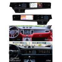 Radio para Auto con Pantalla Doble de 24.6 Pulgadas, Reproductor de DVD Android para Porsche Macan 2014-2017, CarPlay Inalámbrico, GPS, Unidad Principal con Navegación