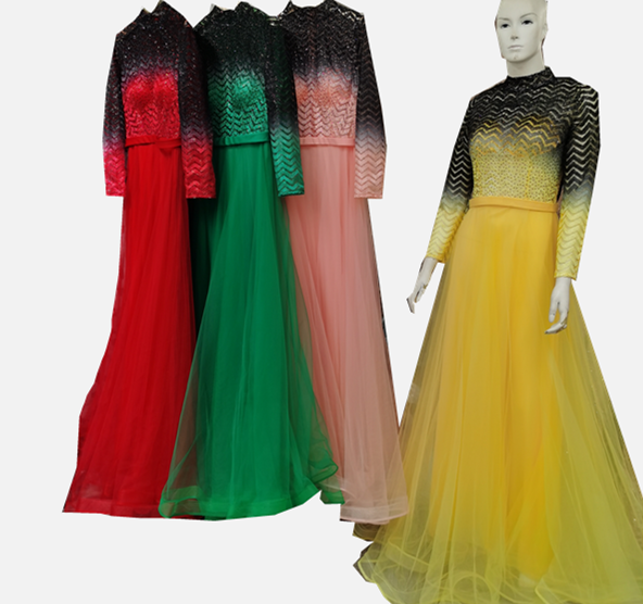 Сетчатая кружевная юбка с градиентным цветом, популярная Юбка со стразами, повседневное коктейльное праздничное облегающее вечернее платье с длинным рукавом и поясом, 2021