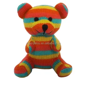 Custom Made Good Quality Stuffed Knitted Bear Toy