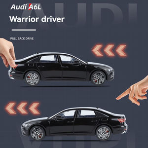 Licencia genuina Diecast Model Cars 1:24 aleación modelo coche Aodi A6 Puertas Abiertas recoger pantalla decorativa Metal juguete modelo de coche - Product Image 2