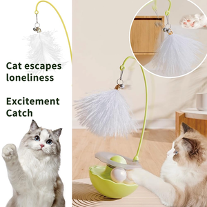<b>Interactive</b> IQ Treat 360 Turning Pet Dog <b>Cat</b> <b>Interactive</b> <b>Toy</b> and Food Leaking Feeder - Product Image 2