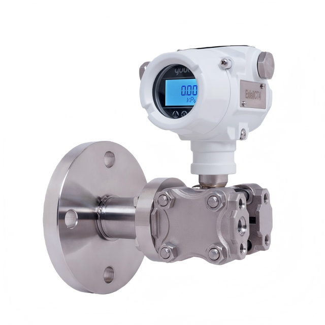 YUUKI High Temperature Well Type Single Flange Differential Pressure Transmitter 4-20mA for High Temp Fluid Level Measurement