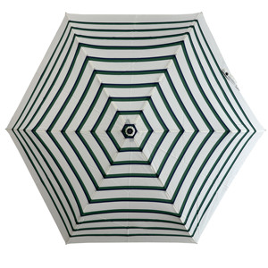 Parapluie de voyage manuel moderne ultra-léger à trois plis à 6 baleines, protection solaire pour le soleil et la pluie - Product Image 3
