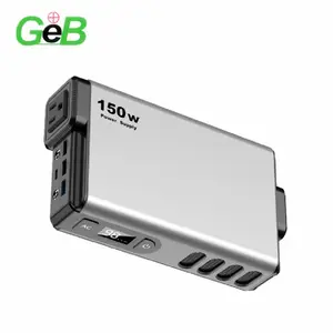 GEB OPS150 Multi Function Outdoor Mobile Power Supply 150W 220V 110V Portable AC PD Power Banks with LCD Display Power Station