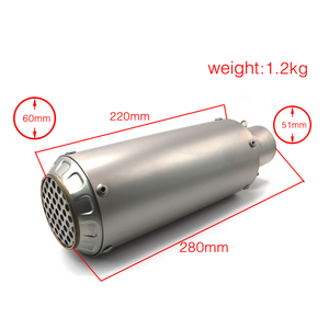 RACEPRO ท่อไอเสียรถจักรยานยนต์เต็มรูปแบบสำหรับ CRF350 Ninja <span class=keywords><strong>250</strong></span> R25 KTM <span class=keywords><strong>PCX</strong></span> 125 - Product Image 6