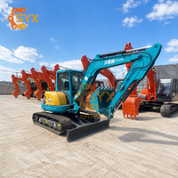 Надежная строительная техника: Комплектующие Kawasaki, мини-экскаватор Kubota KX161 6 тонн, б/у, для ремонта городских дорог