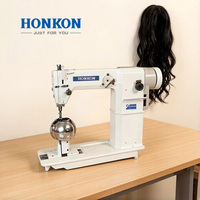 Machine à coudre industrielle à entraînement direct HK-810D, haute vitesse, aiguille simple, pour la pose d'extensions capillaires