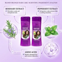 TWG OEM Shampooing et Après-Shampooing Fortifiant à la Menthe et au Romarin 400ml Anti-pelliculaire Anti-démangeaisons Nettoyage en Profondeur Anti-frisottis Kit de Soins Capillaires