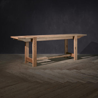 Meubles de style français de luxe pour le salon Tables de conférence en bois massif Mobilier de table de maison en bois pour l'intérieur