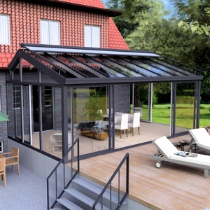 Lớn nhà <span class=keywords><strong>k</strong></span>ính nhà <span class=keywords><strong>k</strong></span>ính sunroom Kit thủy tinh cách nhiệt Victorian phong cách glasshouse cho biệt thự Kho & khách sạn ứng dụng - Product Image 1