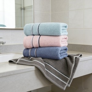 Pure Cotton Face Towel 32x72cm Solid Color Skin Friendly Home Use - Product Image 3