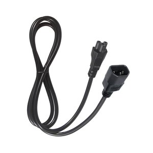<span class=keywords><strong>สาย</strong></span>ไฟสีดำแบบ C5 Clover Leaf พร้อมหัวต่อ C14 <span class=keywords><strong>สาย</strong></span>ต่อขยาย C5 เป็น C14 - Product Image 1