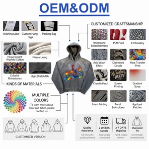 Felpa con Cappuccio Personalizzata di Alta Qualità con Strass, Streetwear Hip Hop Oversize, Felpa con Logo Personalizzato per Uomo - Product Image 4