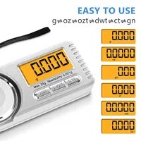 Balance numérique miniature 0,001g 50g, balance de précision pour bijoux, balance portable pour la cuisine et la pâtisserie avec poids d'étalonnage