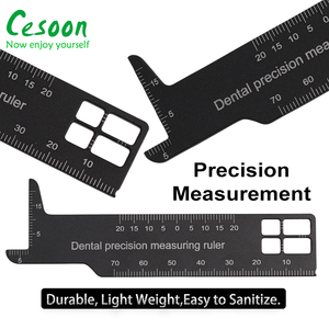 Règle de mesure en aluminium de précision dentaire, instrument orthodontique, équipement de laboratoire - Product Image 3