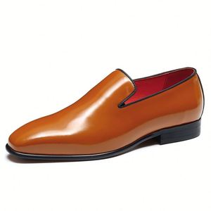 Top Quality Men's Alligator Leather Shoes High Quality Formal Wedding Shoes with <b>Insole</b> Flat Design for All Seasons for Autumn - Product Image 2
