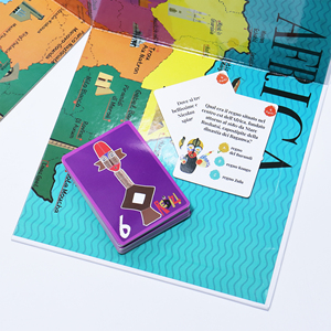 하이 퀄리티 사용자 정의 1CM 두께 보드 게임 카드 놀이 공장 인쇄 디자인 플라스틱과 종이로 구성 - Product Image 6