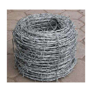 Galvanized Iron <b>Barbed</b> <b>Wire</b> Coil-Anti-corrosion 2.0-2.5mm Diameter Fence Security - Product Image 5