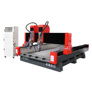 Professional Double Head Best Price 3 axis 1325 3d stone carving machine cnc router with rotary