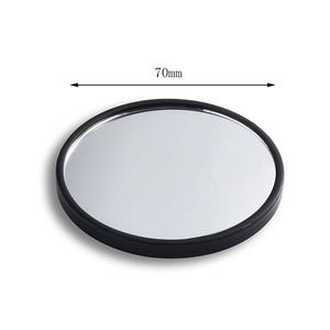 In Stock Round Blank Black Plastic Fashion Cosmetic <b>Mirror</b> Gold Pocket <b>Mirror</b> - Product Image 4