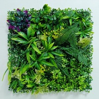 Mur végétal artificiel classique en plastique, résistant aux intempéries, panneaux de feuillage modernes, installation facile, décoration verticale pour fêtes