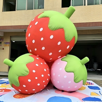 Mascotte gonflable en forme de fraise - Imperméable et durable pour les événements en plein air, les festivals, les fermes, les décorations d'été