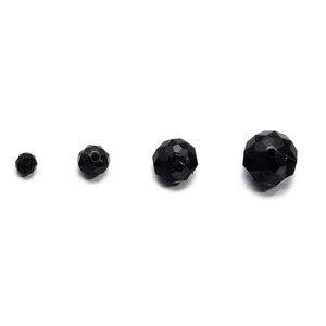 Cuentas Facetadas Acrílicas Blancas y Negras de 7-12 mm, Accesorios para Hacer Joyas, Colores Mezclados, Orificio Recto, Suministros para Manualidades Infantiles - Product Image 5