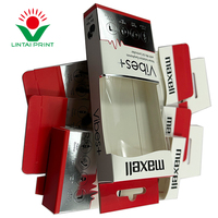 Personnalisé suspendu pas cher chargeur câble de données au détail casque papier boîte d'emballage fenêtre papier boîte accessoires de téléphone portable papier