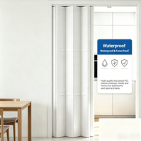 Porte accordéon moderne en PVC, sans perçage, gain de place, étanche, pour cuisine, chambre, cloison coulissante, séparateur de pièce
