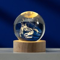 Honneur de cristal LED support de base rond en bois présentoir bricolage veilleuse résine Art artisanat