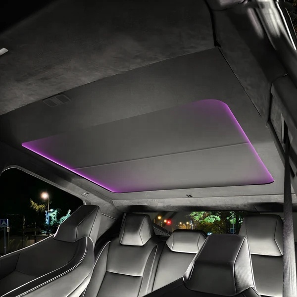 New Arrival Car Interior Accessories for tesla cybertruck Sunshade  Dual Switch  Voice Control Electric Roof Glass Sunshade