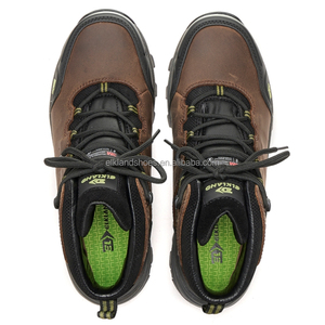 Wholesale Lace-up Lightweight PU Anti-Smashing Anti-Slip Composite Toe Men's <b>Safety</b> <b>Boots</b> Crazy Horse Leather Custom Work Shoes - Product Image 1