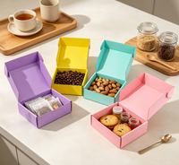 Boîte d'expédition en carton ondulé colorée personnalisée, emballage en papier pliable pour l'expédition e-commerce, le stockage de produits et de cadeaux