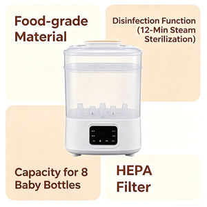 <span class=keywords><strong>Esterilizador</strong></span> y secador <span class=keywords><strong>de</strong></span> biberones, <span class=keywords><strong>esterilizador</strong></span> <span class=keywords><strong>de</strong></span> biberones a vapor para biberones, artículos para bebés y accesorios para extractores <span class=keywords><strong>de</strong></span> <span class=keywords><strong>leche</strong></span> - Product Image 5