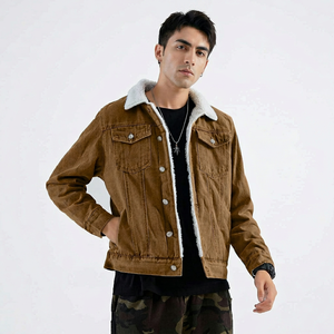<b>Men's</b> Stand Collar Linen Lined Denim Jean Trucker <b>Jacket</b> Coats Hooded Vintage - Product Image 1