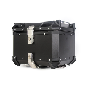 Boîtier supérieur universel pour <span class=keywords><strong>moto</strong></span> Boîte arrière en <span class=keywords><strong>aluminium</strong></span> Coffre étanche avec serrure Boîte de rangement pour bagages de casque pour scooter <span class=keywords><strong>Moto</strong></span> - Product Image 1