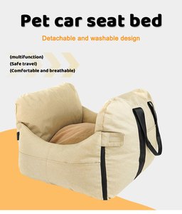Relaxlines Sport-Style Pet Kennel Comfortable <b>Portable</b> Dog <b>Bed</b> Car Seat Carrier Made of Cotton Oxford Polyester Animal Pattern - Product Image 2
